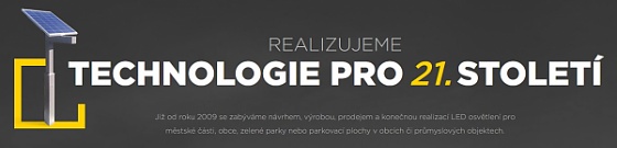 PTtrade s.r.o. - výrobce solárního veřejného osvětlení, LED osvětlení