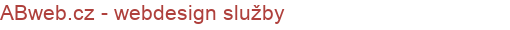 ABweb.cz - webdesign služby | Webstránky, webhosting