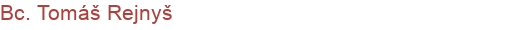 Bc. Tomáš Rejnyš | Webstránky, webhosting