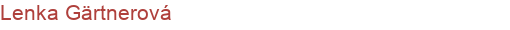 Lenka Gärtnerová | Webstránky, webhosting