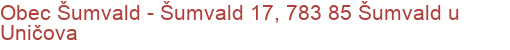 Obec Šumvald - Šumvald 17, 783 85 Šumvald u Uničova