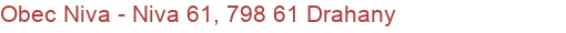 Obec Niva - Niva 61, 798 61 Drahany