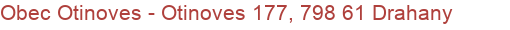 Obec Otinoves - Otinoves 177, 798 61 Drahany