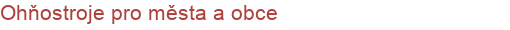 Ohňostroje pro města a obce