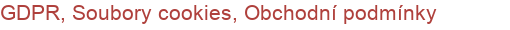 GDPR, Soubory cookies, Obchodní podmínky 